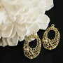 1b Pandantiv placat aur  '' Bird nest '' 27 x 17mm