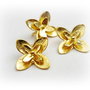 1b Charm placat aur " Iris ''18 x 18mm