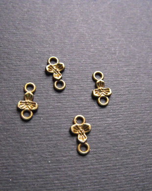 LINK BRONZ FLOARE - 12 X 6 MM