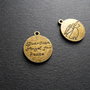 PANDANTIV BRONZ 2 FETE - 20 X 17,5 MM