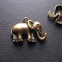 PANDANTIV  BRONZ ELEFANT - 30 X 22 MM