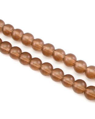 Margele de sticla frosted, sfere 8 mm – 10 buc (cod 19-99)