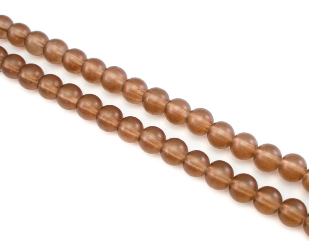 Margele de sticla frosted, sfere 8 mm – 10 buc (cod 19-99)