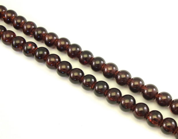 Margele de sticla crackle, sfere 8 mm – 10 buc (cod 19-100)