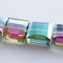 Pastile vitrail patrate mici fatetate 9x9x5 mm