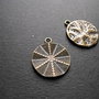 PANDANTIV  BRONZ 2 FETE - 25 X 21 MM