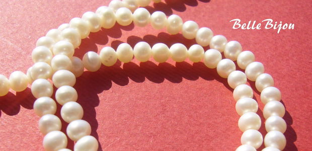 (5b) Perle de cultura mici ivory aprox 4 mm