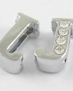 Charm litera J, 10x10x4mm