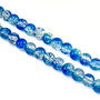 Margele de sticla crackle, sfere 8 mm – 10 buc (cod 19-109)