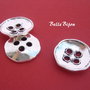 Nasture argintiu antichizat 24x4.5 mm