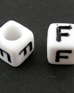 Litera F, acril, 6mm