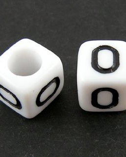 Litera O, acril, 6mm