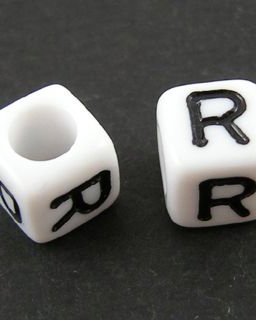Litera R, acril, 6mm