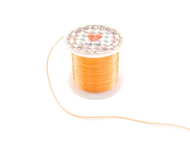 Fir elastic portocaliu deschis, 0,8 mm – 1 m (cod 17-49)