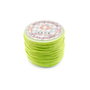 Snur bumbac cerat verde crud, 1 mm – 1 m (cod 17-55)