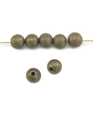 Distantier stardust, 6 mm, finisaj bronz (cod 7-97)