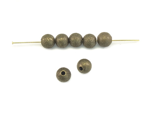 Distantier stardust, 6 mm, finisaj bronz (cod 7-97)