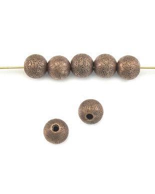 Distantier stardust, 6 mm, finisaj cupru antichizat (cod 7-98)