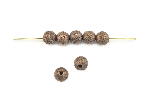 Distantier stardust, 6 mm, finisaj cupru antichizat (cod 7-98)
