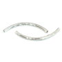 Distantier tubular, arcuit, finisaj argintiu, 45x3 mm (cod 7-100)