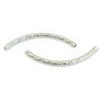 Distantier tubular, arcuit, finisaj argintiu, 45x3 mm (cod 7-101)