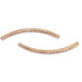 Distantier tubular, arcuit, finisaj cupru, 45x3 mm (cod 7-106)