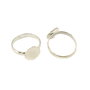 Baza inel reglabila, finisaj argintiu, platou 10 mm (cod 3-31)