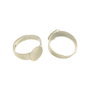 Baza inel reglabila, finisaj argintiu, platou 10 mm (cod 3-34)