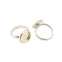 Baza inel reglabila, finisaj argintiu, platou 12 mm (cod 3-35)