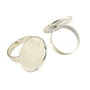 Baza inel reglabila, finisaj argintiu, platou 20 mm (cod 3-37)