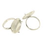 Baza inel reglabila, finisaj argintiu, platou 18 mm (cod 3-39)