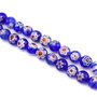Margele de sticla millefiori, sfere 8 mm (cod 19-122)