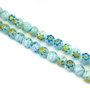 Margele de sticla millefiori, sfere 8 mm (cod 19-124)