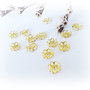 10b Capace dantelate , placate aur 5,5mm