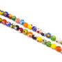 Margele de sticla millefiori, sfere 6 mm (cod 19-130)