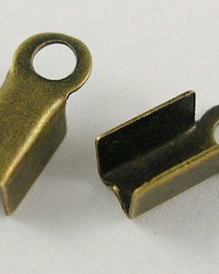Capat de snur, bronz, 9x4mm