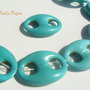 Link din turcoaz reconstituit aprox 34x25x8 mm