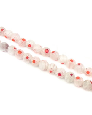 Margele de sticla millefiori, sfere 6 mm (cod 19-136)