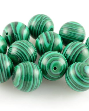 AC455 Malachit verde sfere 12mm