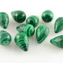 FM459 Malachit verde picatura fatetata 10x15mm