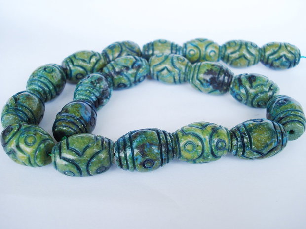 1b Chrysocolla gravata 15 x 20mm