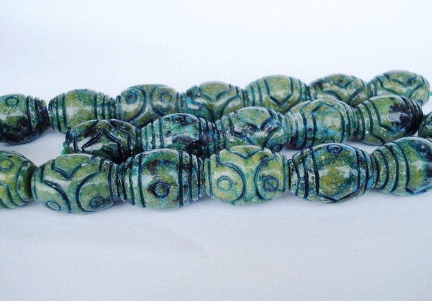1b Chrysocolla gravata 15 x 20mm