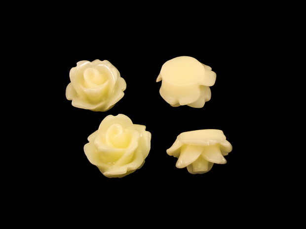 Cabochon rasina, trandafir, 10 mm (cod 21-12)