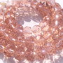 Cristale fatetate de sticla rose-wine 10x7 mm