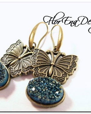 Druzy butterfly # F0828