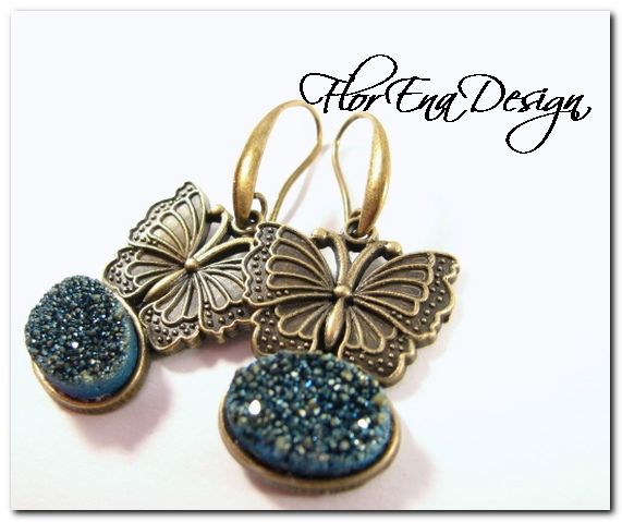Druzy butterfly # F0828