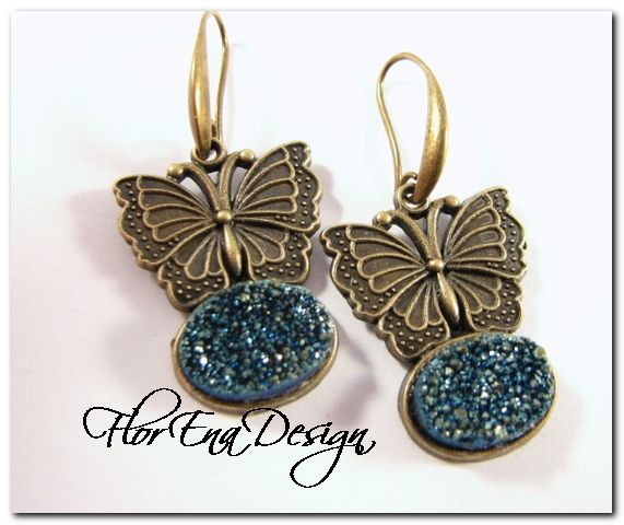 Druzy butterfly # F0828