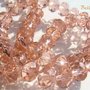(10b) Cristale fatetate de sticla rose-wine 8x5-6 mm