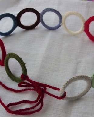 Brau /  centura /  curea multicolora crosetata-rezervat