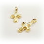 1b Charm placat aur cruciulita 13 x 19mm (GPLAK 89)